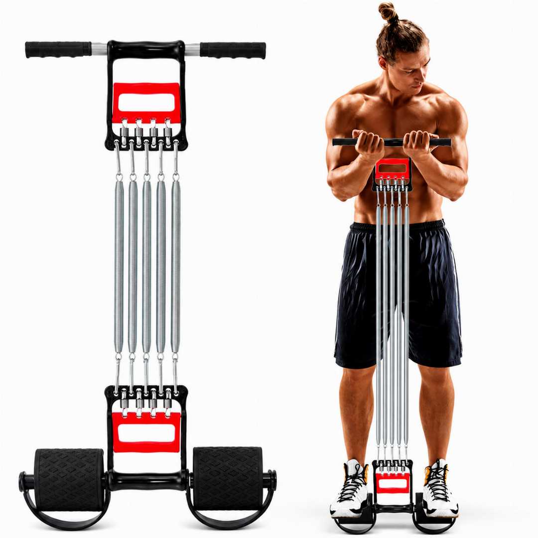 5,Spring,Stainless,Steel,Chest,Expander,–,Fitness,Puller