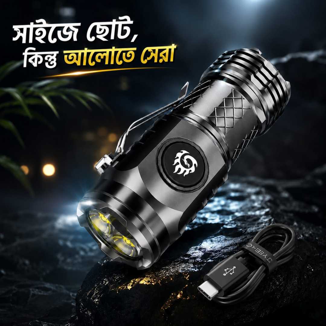 Portable,Mini,Rechargeable,LED,Flashlight