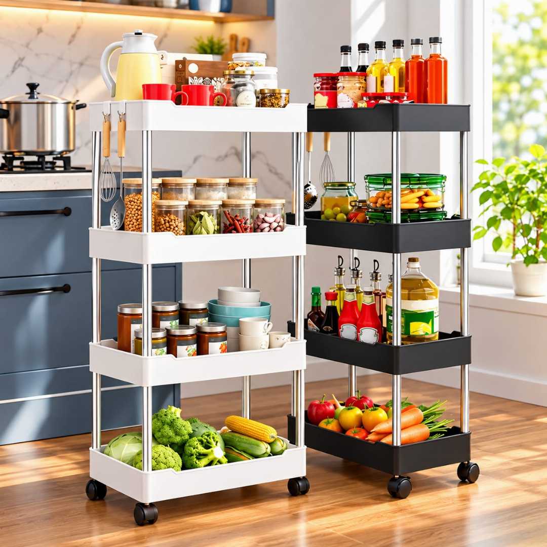 Wide,Type,High,Capacity,Multi,Purpose,Trolly,Rack,Multifunctional,Movable,Storage,Cart